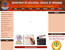 Tablet Screenshot of catechismfaridabad.com